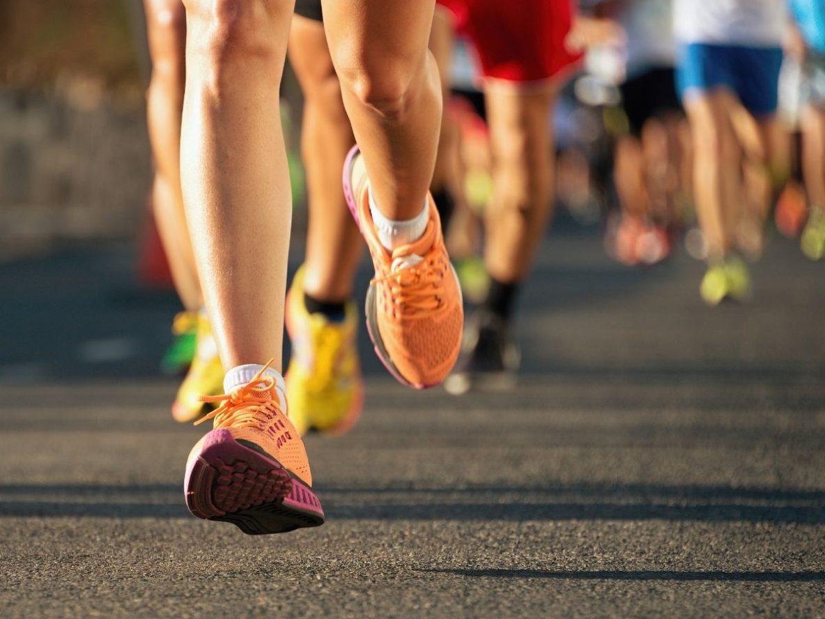 London marathon runners